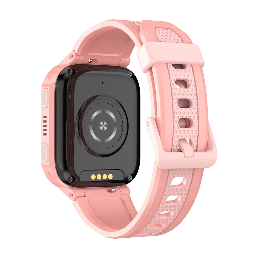 Детские умные часы lagenio kids smart watch 4g с ии, k10, розовые 4
