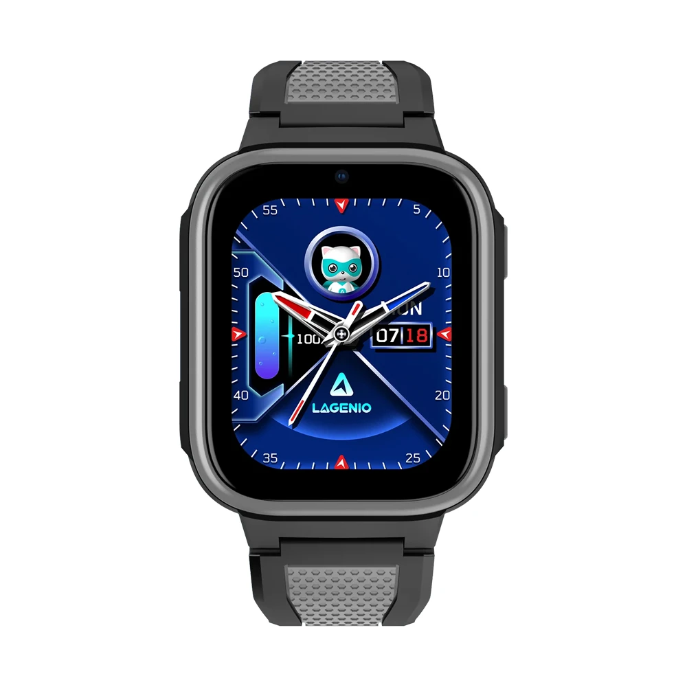 Детские умные часы lagenio kids smart watch 4g с ии, k10, черные 2