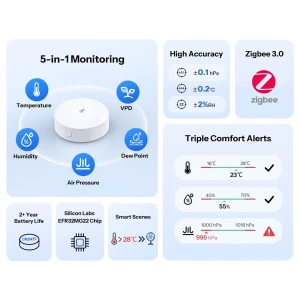 Sonoff zigbee airguard th pressure temperature humidity air pressure sensor (snzb-02m) Thumbnail 3