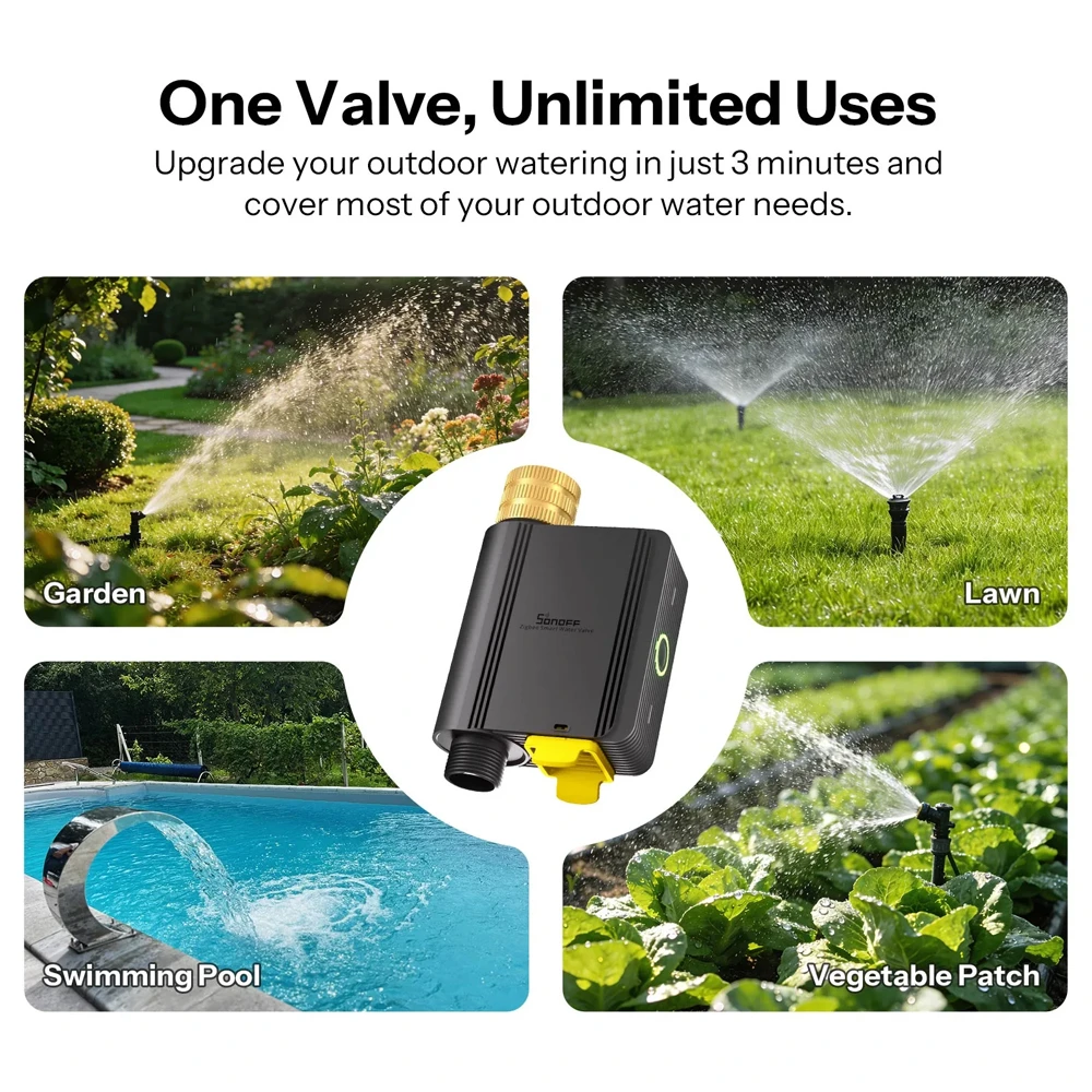 Sonoff zigbee smart water valve without flow meter hydro one lite (swv-zne) 3