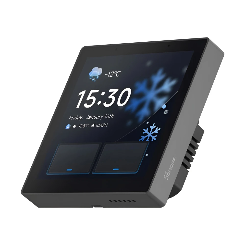 Sonoff nspanel pro gen2 dual channel relay smart home control panel, black 2