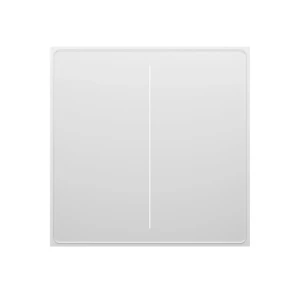 Moes zigbee star feather smart push button switch 2 gang (neutral wire), white Thumbnail 1