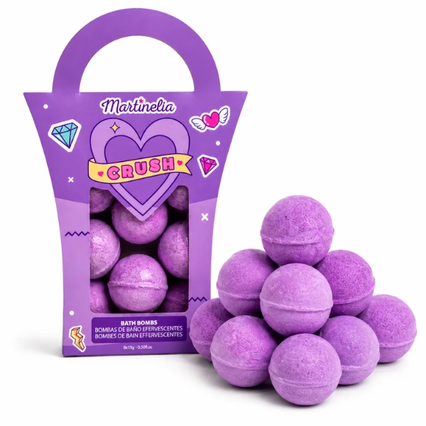 Martinelia set bombe efervescente pentru baie, 8×15 g 5