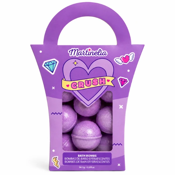 Martinelia set bombe efervescente pentru baie, 8×15 g 8