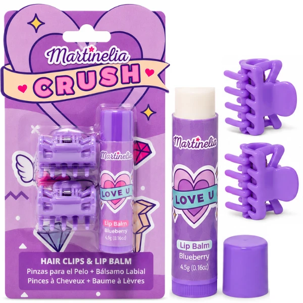 Martinelia set „agrafe pentru păr și balsam de buze”, 3 modele 4