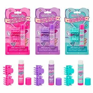 Martinelia set „agrafe pentru păr și balsam de buze”, 3 modele