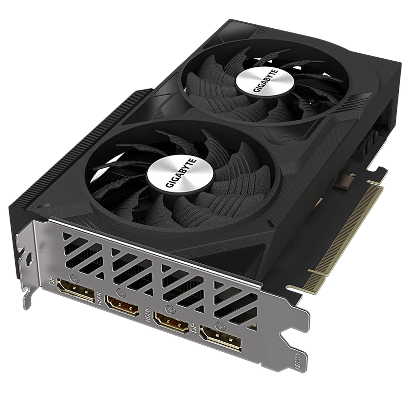 Видеокарта gigabyte gv-n4060wf2oc-8gd,  8gb gddr6 128бит  2