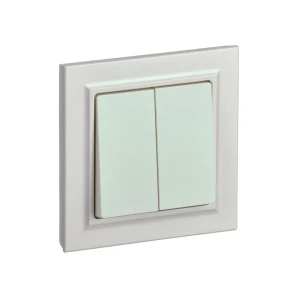 Întrerupător dublu brite 10 a 220 - 240 v perlă iek