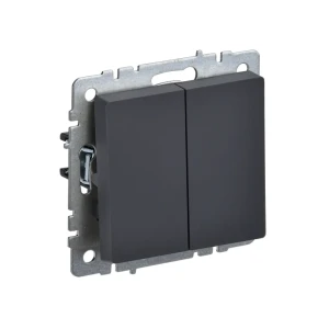 Întrerupător dublu cap scară brite 10 a 220 - 240 v grafit iek