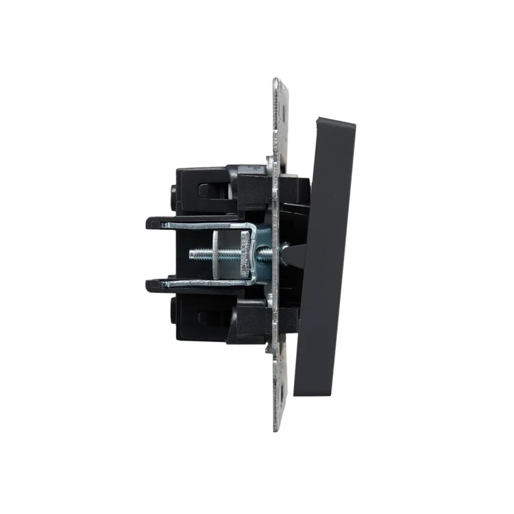 Întrerupător dublu cu indicator brite 10 a 220 - 240 v grafit iek 4