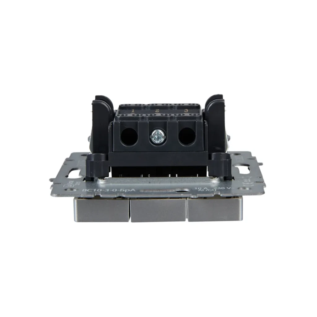 Тройной выключатель brite 10 a 220 - 240 в алюминий iek 3