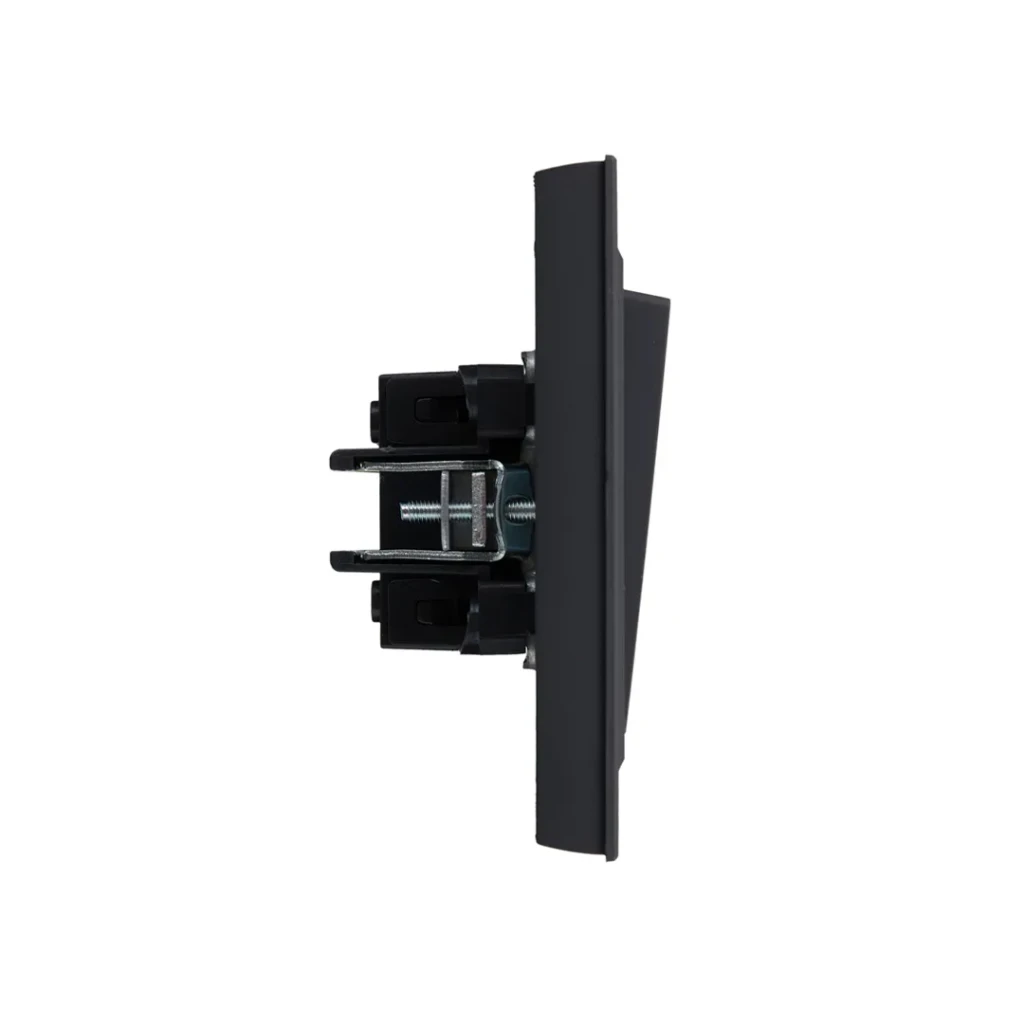 Выключатель brite 10 a 220 - 240 в графитовый iek 4