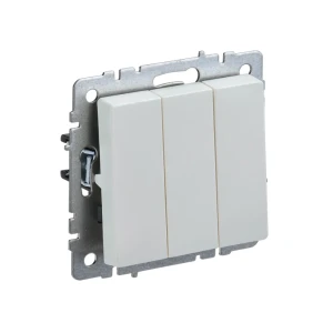 Тройной выключатель brite 10 a 220 - 240 в перламутровый iek Thumbnail 4