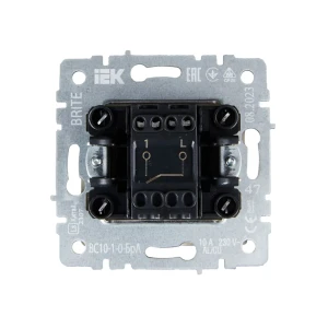 Выключатель brite 10 a 220 - 240 в алюминий iek Thumbnail 2