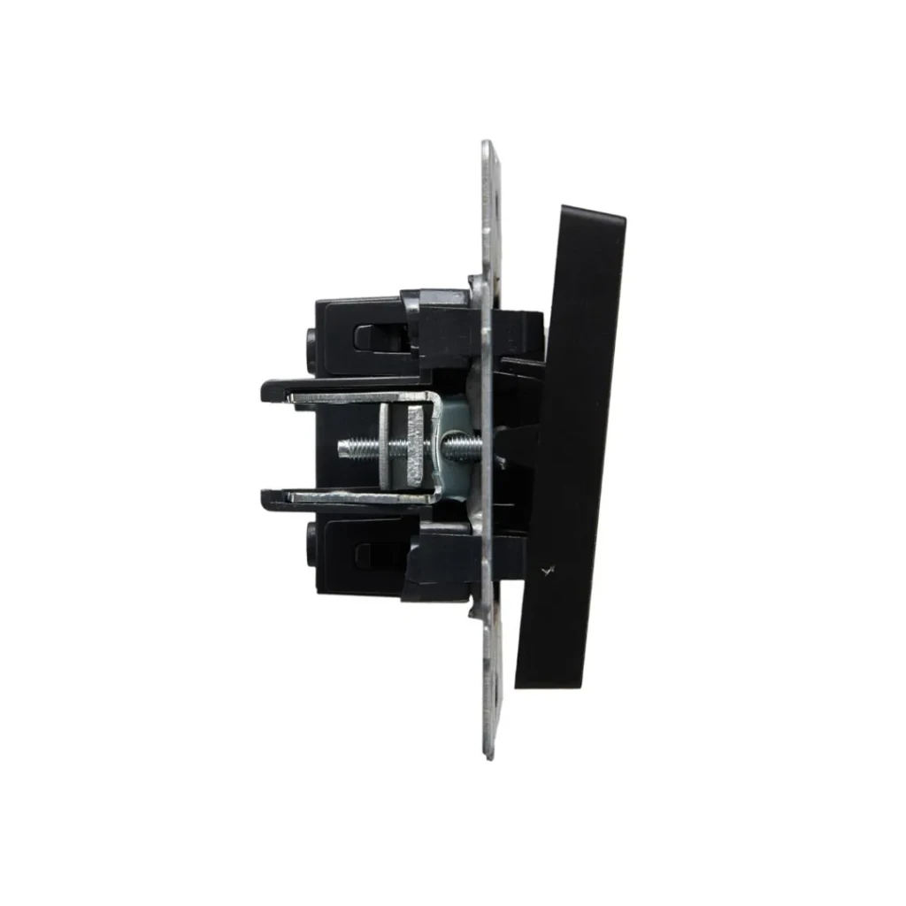 Переключатель проходной brite 10 a 220 - 240 в графитовый iek 4
