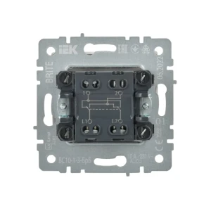 Întrerupător cruce brite 10 a 220 - 240 v grafit iek Thumbnail 2