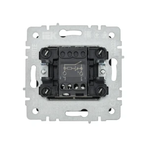 Întrerupător cu indicator brite 10 a 220 - 240 v aluminiu iek Thumbnail 2