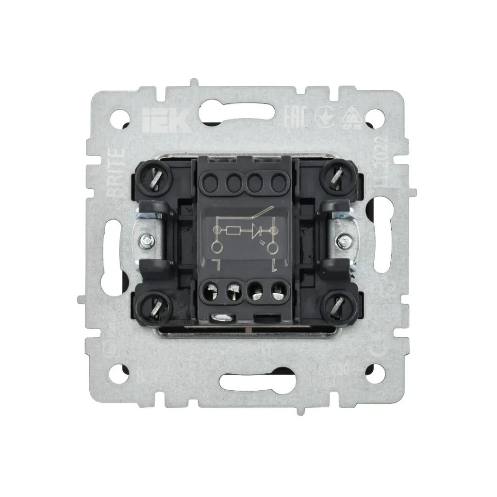 Întrerupător cu indicator brite 10 a 220 - 240 v grafit iek 2