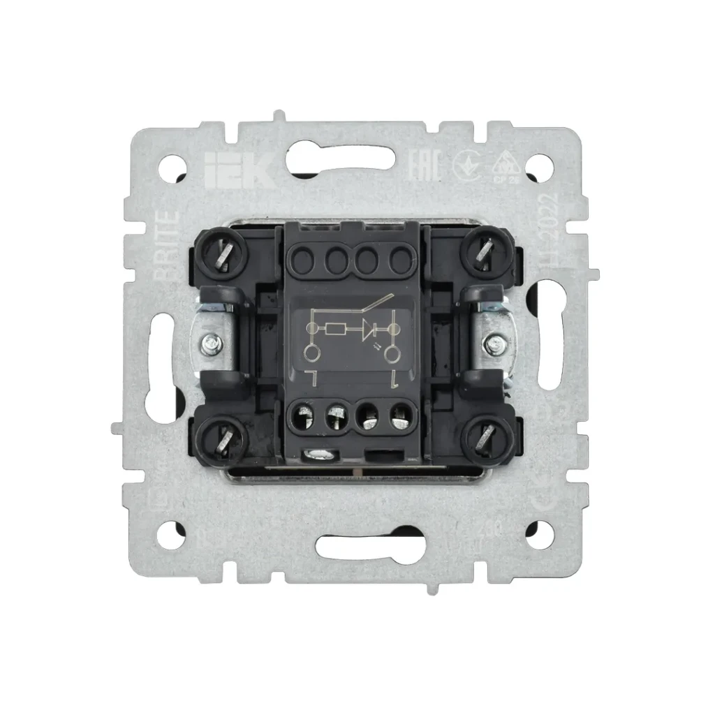 Întrerupător cu indicator brite 10 a 220 - 240 v perlă iek 2