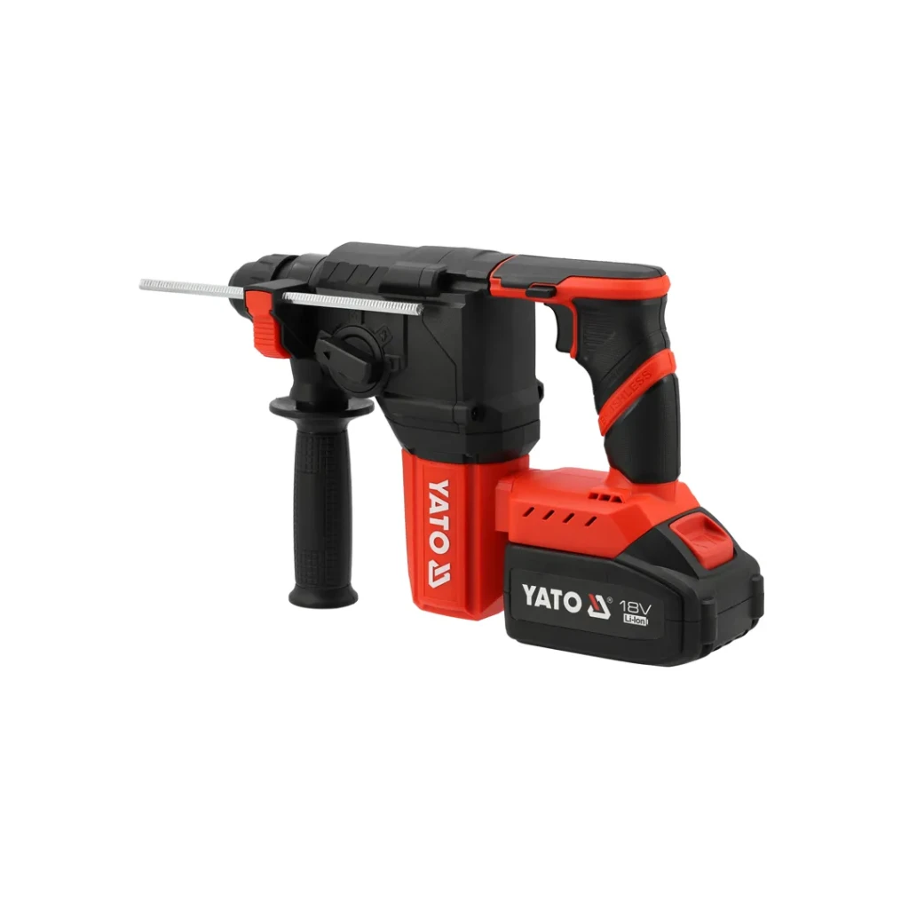 Ciocan rotopercutor pe acumulator sds plus 18 v 2.5 j 0 - 5000 percuții/min yato 2