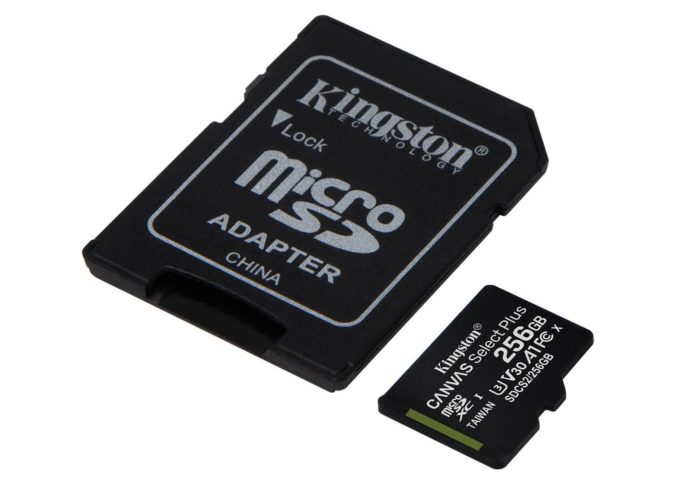 Карта памяти kingston canvas select+, 256гб (sdcs2/256gb) 8