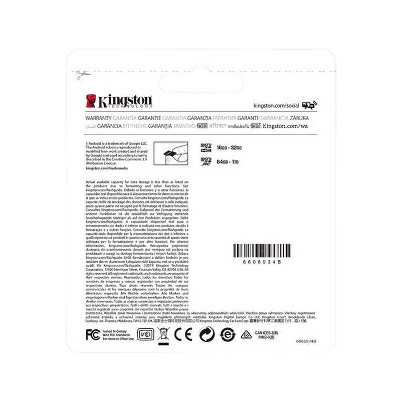 Карта памяти kingston canvas select+, 256гб (sdcs2/256gb) 3