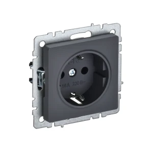 Priză cu împământare brite 16 a 220 - 240 v grafit iek Thumbnail 1