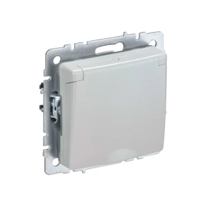 Розетка с защитой и с крышкой brite 16 a 220 - 240 в перламутровый iek Thumbnail 1