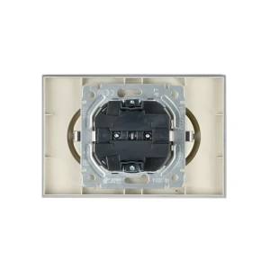 Priză dublă cu împământare brite 16 a 220 - 240 v aluminiu iek Thumbnail 2