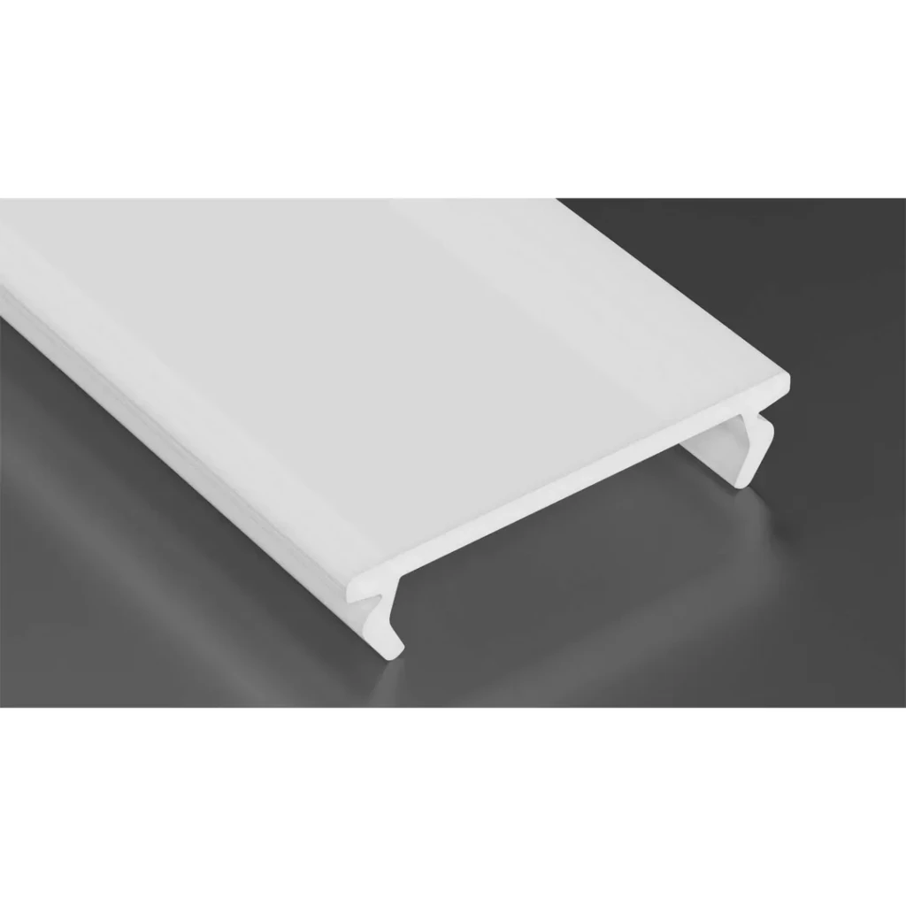 Profil din aluminiu cu dispersor hiro 2020 x 57.4 x 14.6 mm lumines 2