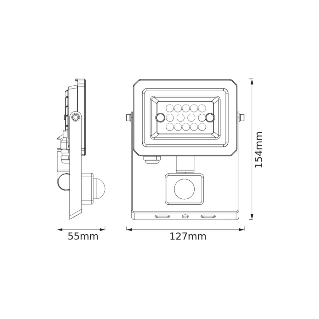 Proiector led cu senzor de mișcare 10 w led 4000 k 220 - 240 v ip65 osram 2