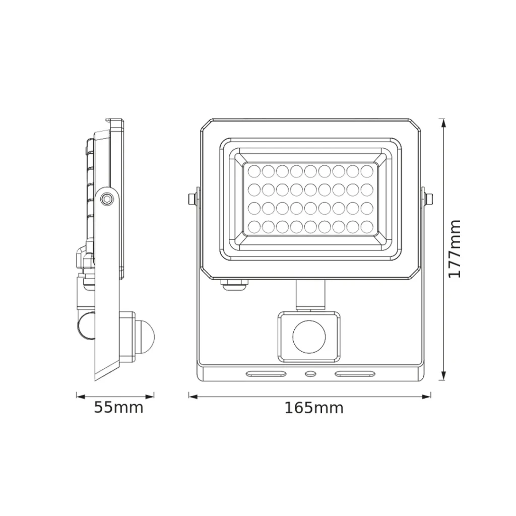 Proiector led cu senzor de mișcare 30 w led 6500 k 220 - 240 v ip65 osram 2