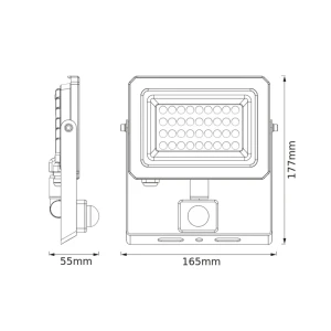 Proiector led cu senzor de mișcare 30 w led 4000 k 220 - 240 v ip65 osram Thumbnail 2