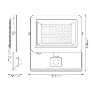 Proiector led cu senzor de mișcare 50 w led 6500 k 220 - 240 v ip65 osram Thumbnail 2