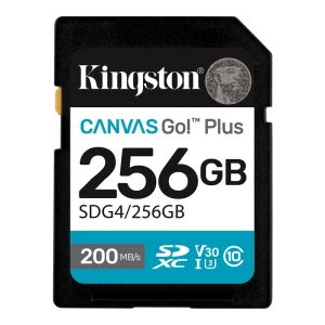 Карта памяти kingston canvas go! plus, 256гб (sdg4/256gb)