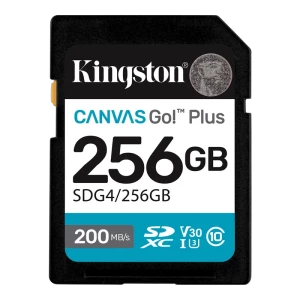 Карта памяти Kingston Canvas Go! Plus, 256Гб (SDG4/256GB)