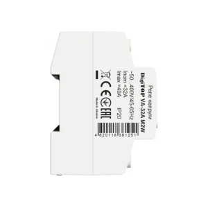 Реле напряжения с контролем тока va-32m2w true rms 32 a 220 - 240 в ip20 120 - 270 в digitop Thumbnail 2