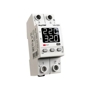 Реле напряжения с контролем тока va-32m2w true rms 32 a 220 - 240 в ip20 120 - 270 в digitop Thumbnail 1