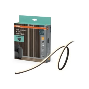 Set extensie bandă led flex acoustic 24 w 24 v 2.6 m x 10 mm 3000 k 260 lm ip20 osram