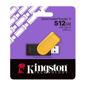 Usb flash накопитель kingston datatraveler exodia s, 512гб, черный | желтый Thumbnail 3