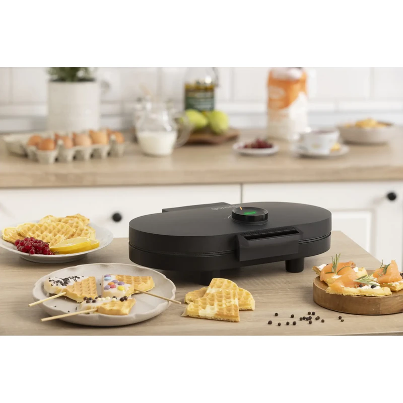 Aparat pentru vafe gorenje wm1200b, negru 10