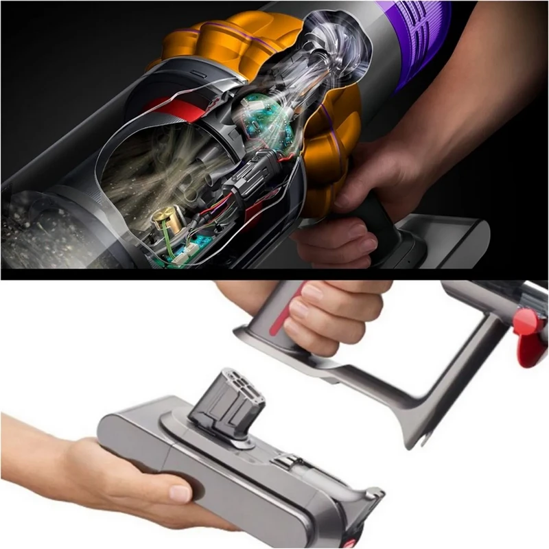 Aspirator vertical dyson v15 detect absolute (494719-01), argintiu 2