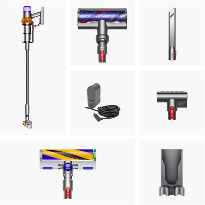 Aspirator vertical dyson v12 detect slim absolute, galben | nichel 16