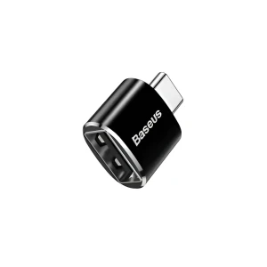 Baseus adapter mini usb female to type-c male converter, black Thumbnail 3