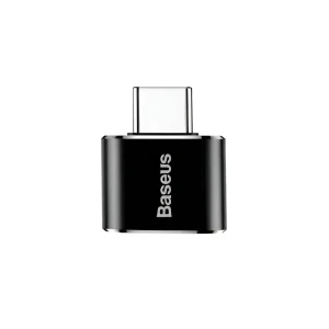 Baseus adapter mini usb female to type-c male converter, black Thumbnail 2