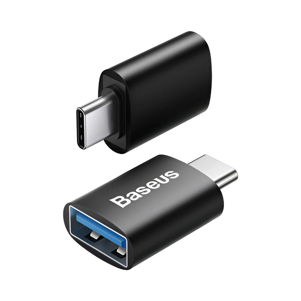 Baseus adapter otg usb-a 3.1 to type-c 3.1  ingenuity series, black 2