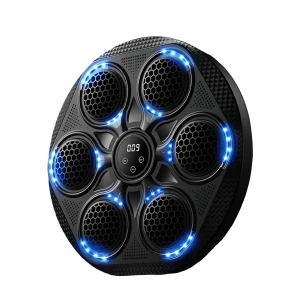 Musical boxing target machine with display for kids, black Thumbnail 2