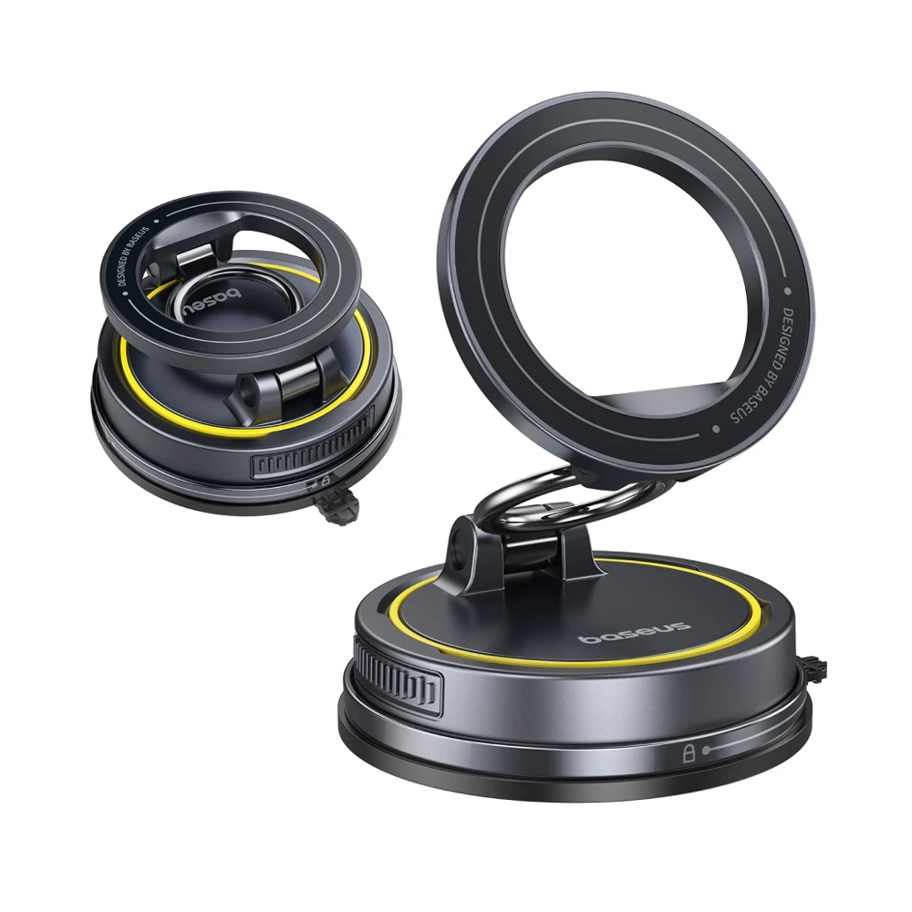 Baseus car mount suction cup veersion, vc2 flex magnetic, cosmic black 2