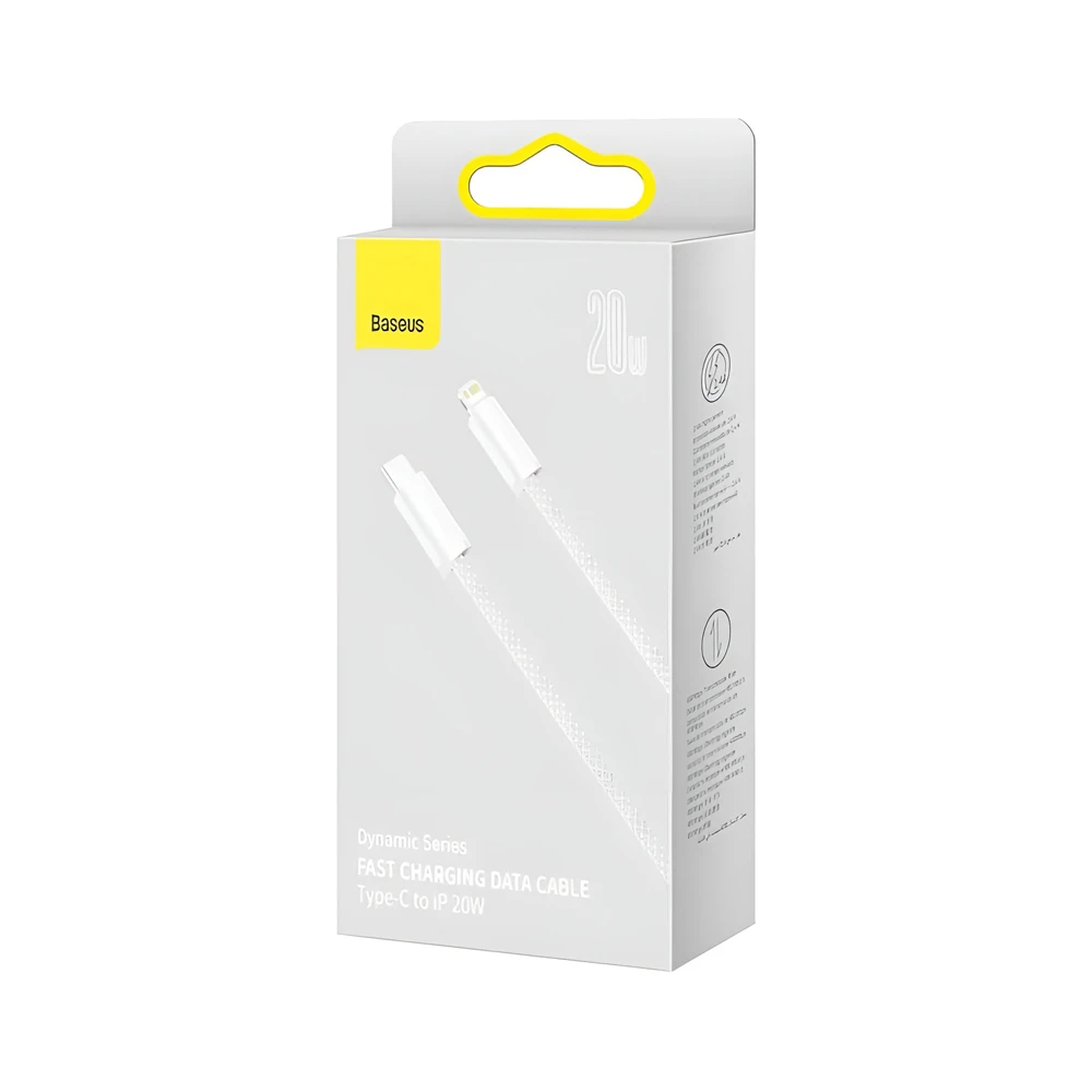 Baseus cable type-c to lightning 20w 1m, dynamic series, white 3