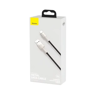 Baseus cable usb-a to type-c 66w, 3a, 1m, metal, cafule series, black Thumbnail 3